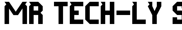 Mr Tech-Ly St font preview